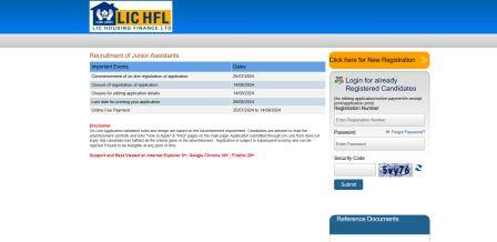 LIC HFL Junior Assistant Recruitment 2024