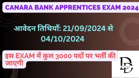 Canara Bank Apprentices Exam 2024