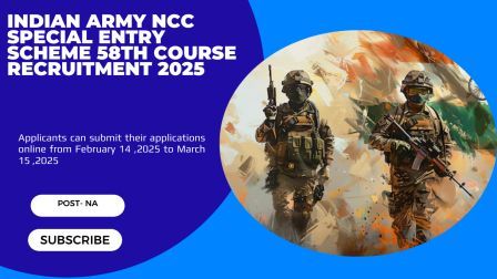 Indian Army NCC Special Entry Scheme