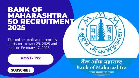 Bank of Maharashtra SO Recruitment 2025