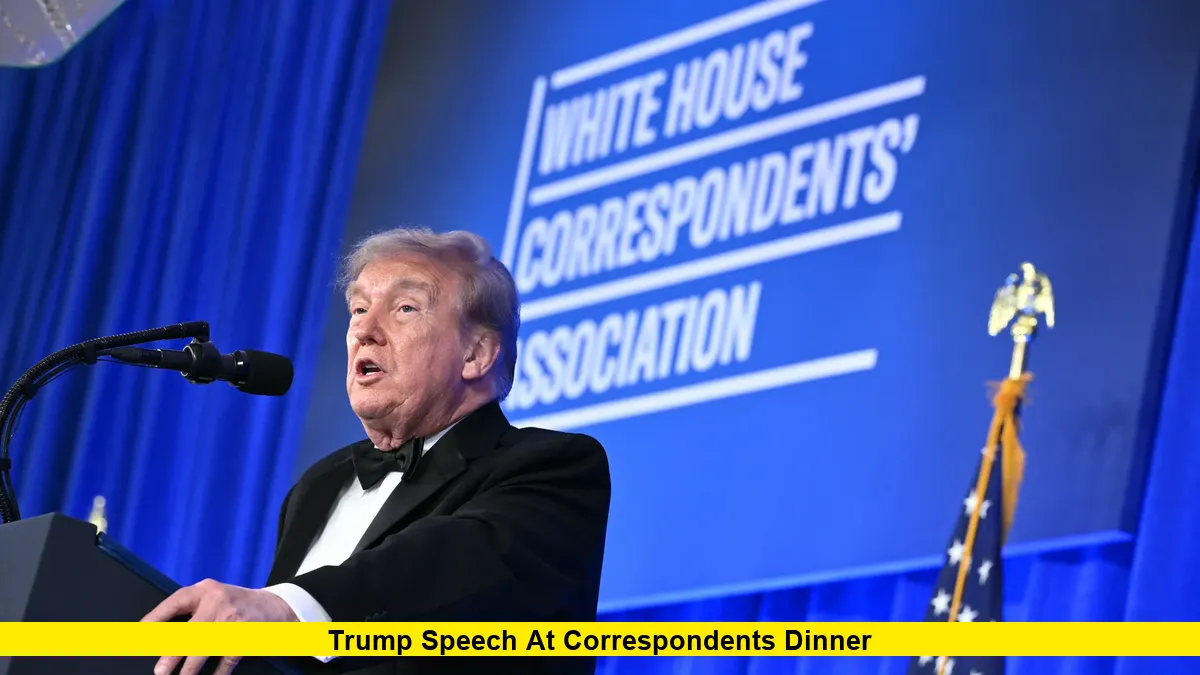 Trump Speech at Correspondents Dinner